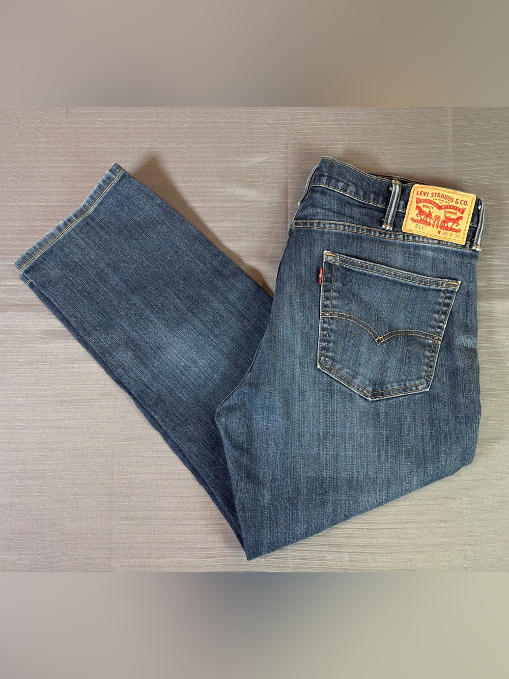 Levi’s 511 Slim Fit Jeans Men’s 38x26 Blue Medium Wash Stretch Denim Pants